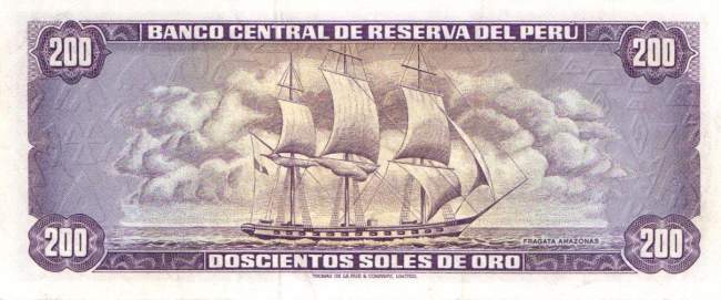 200 Soles de oro 20.6.1969